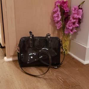 Large coach patent leather purse